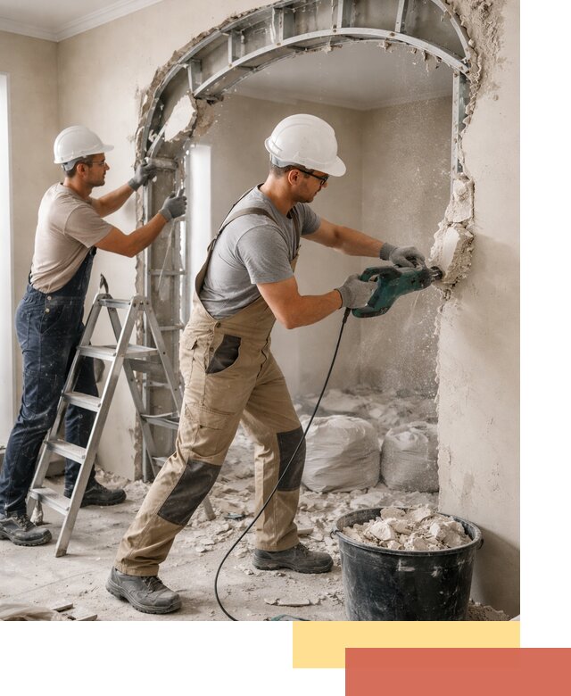 Демонтаж гипсокартонной арки в Екатеринбурге быстро и аккуратно