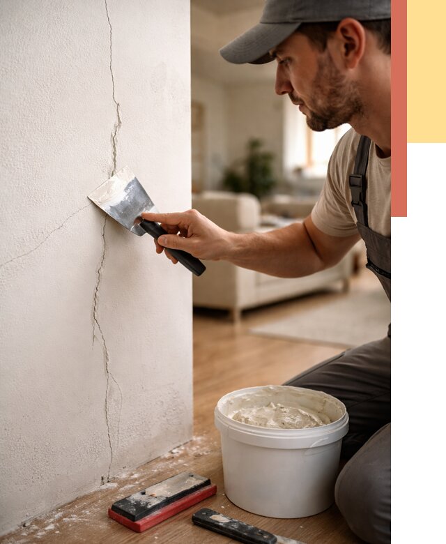 Заделка трещин и сколов в Екатеринбурге от 2511 руб. — быстро и недорого | ОТДЕЛОЧНИК-Ктр