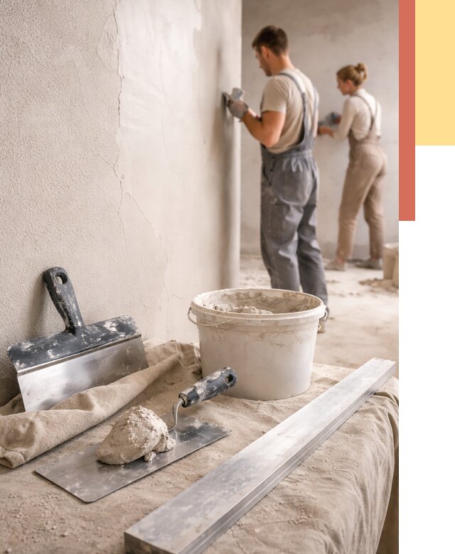 Штукатурка стен гипсовая в Екатеринбурге от 4612 руб/м2 — быстро и недорого | ОТДЕЛОЧНИК-Ктр