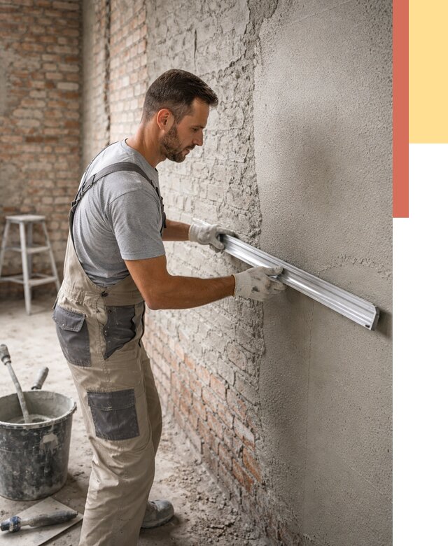 Штукатурка кирпичных стен в Екатеринбурге от 4612 руб/м2 — быстро и недорого | ОТДЕЛОЧНИК-Ктр