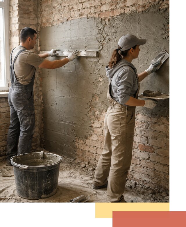 Штукатурка кирпичных стен в Екатеринбурге — качественно и надежно