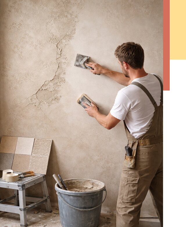 Ремонт декоративной штукатурки в Екатеринбурге от 4612 руб. под ключ | ОТДЕЛОЧНИК-Ктр