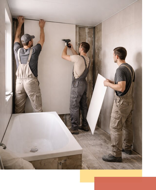 Отделка ванной панели ПВХ профессионально в Екатеринбурге