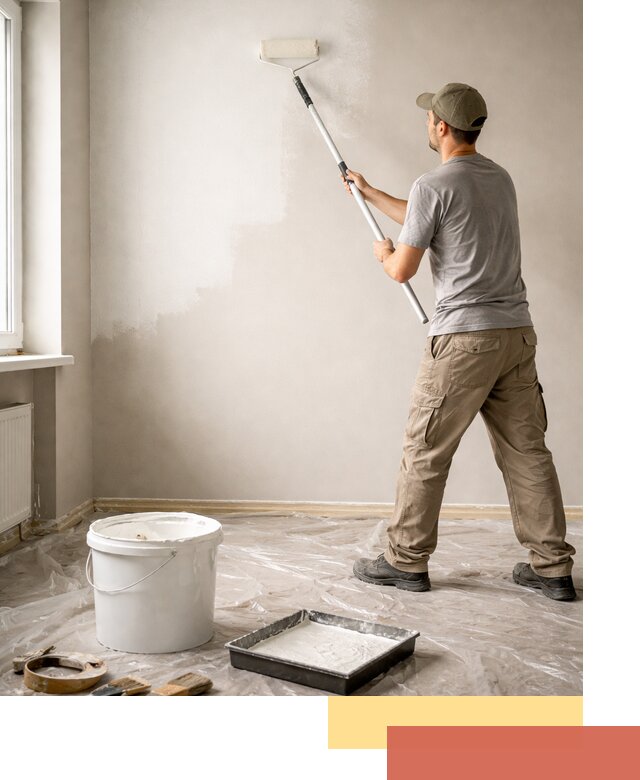 Покраска стен латексной краской в Екатеринбурге качественно и быстро