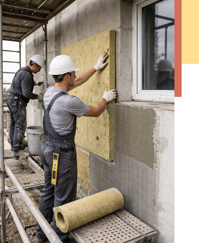 Утепление стен в Екатеринбурге от 4407 руб. под ключ — быстро и недорого | ОТДЕЛОЧНИК-Ктр