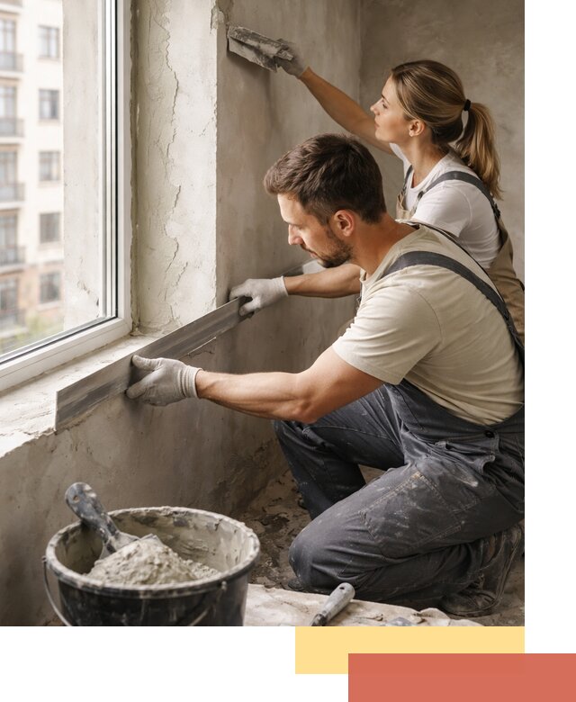 Штукатурка откосов дверей и окон профессионально в Екатеринбурге