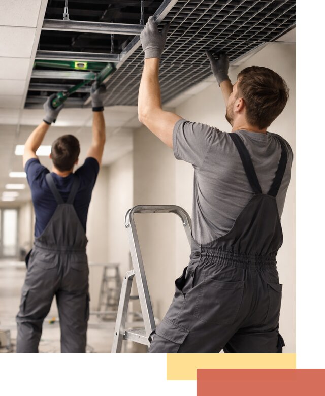 Монтаж потолка Грильято в Екатеринбурге: установка под ключ качественно