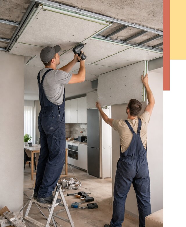 Шумоизоляция потолка панелями зипс в Екатеринбурге от 1896 руб. под ключ | ОТДЕЛОЧНИК-Ктр